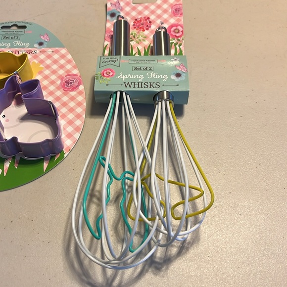Easter Spring fling cookie cutters and whisks. All brand new. Easter - Picture 3 of 7